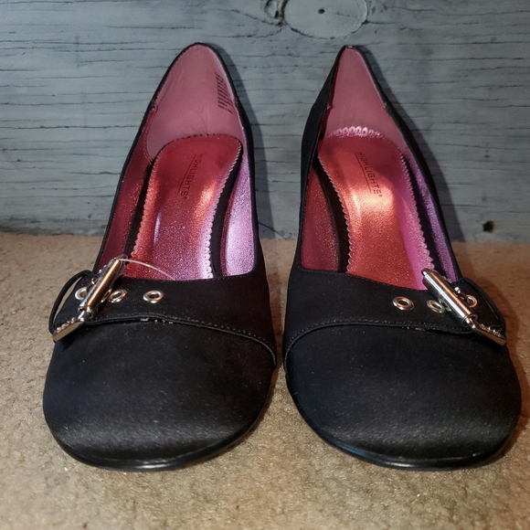 NWT Highlights Satin Round Toe Pump, Size: 10, Black - Picture 2 of 10